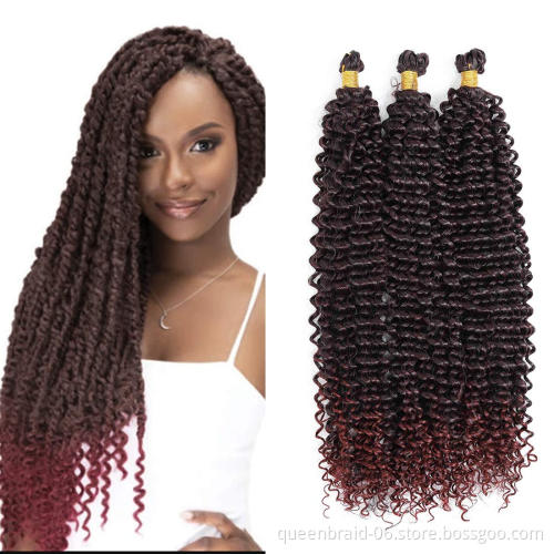 Passion Twist Hair Water Wave Crochet Braids for Passion Twist Crochet Hair Passion Twist Braiding Hair Extensions